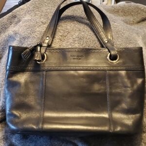 Kate Spade Black Leather Tote.